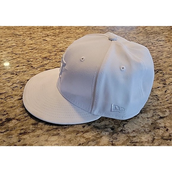Houston Astros hat cap New Era 59Fifty Fitted Size 7 MLB Baseball White - Picture 4 of 13